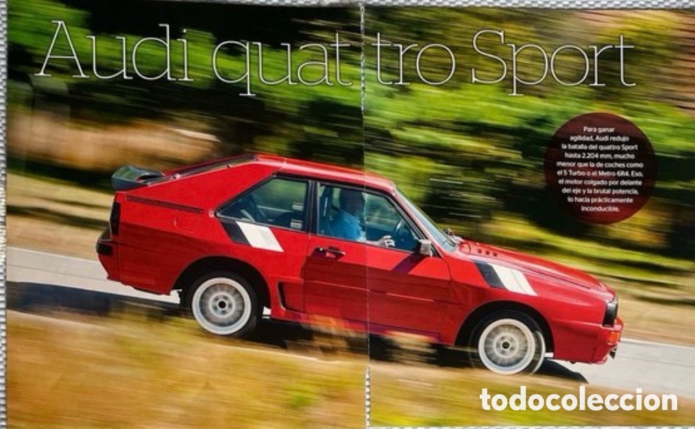 Coches: Publicidad Audi Quattro / Hoja de revista