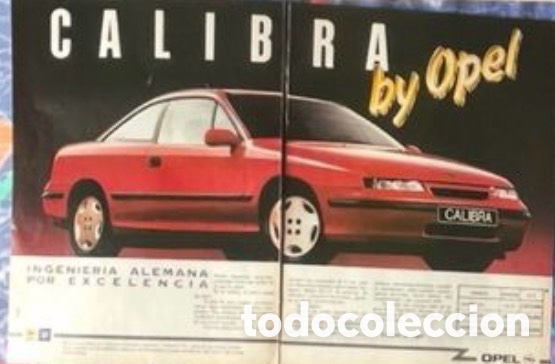 Coches: Publicidad Opel Calibra / Hojas de revista