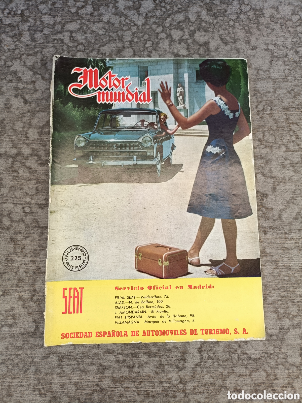 Coches: Revista Motor Mundial n&uacute;m 225 de Mayo de 1963 SEAT 1400 C