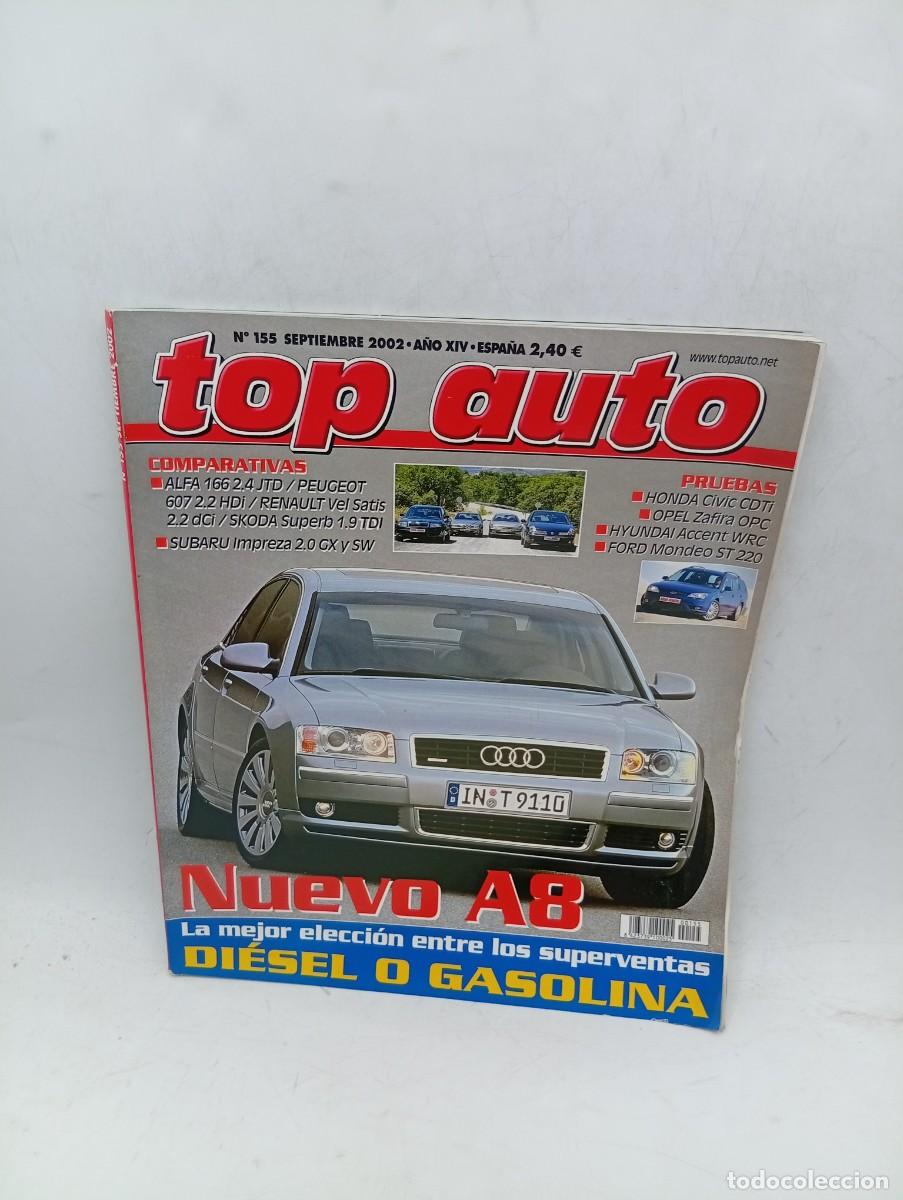 Coches: TOP AUTO. N&ordm; 155. A&Ntilde;O 2002. PRUEBA : HONDA CIVIC CDTI. OPEL ZAFIRA OPC. HYUNDAI ACCENT WRC.... LEER.