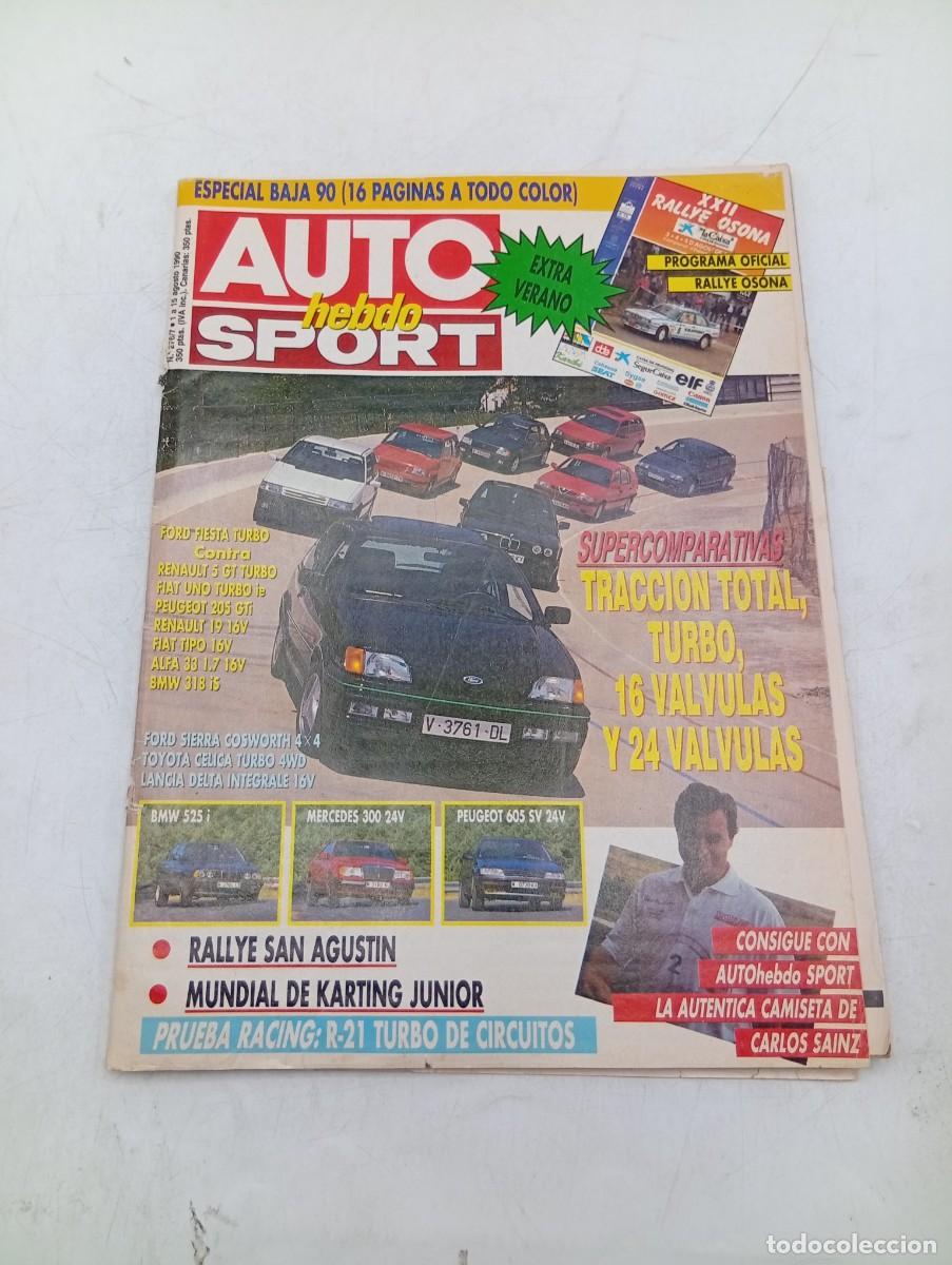 Coches: AUTO HEBDO SPORT. N&deg; 276/7. A&Ntilde;O 1990. RALLYE SAN AGUSTIN. FORD FIESTA TURBO. RENAULT 5 GT .... LEER.