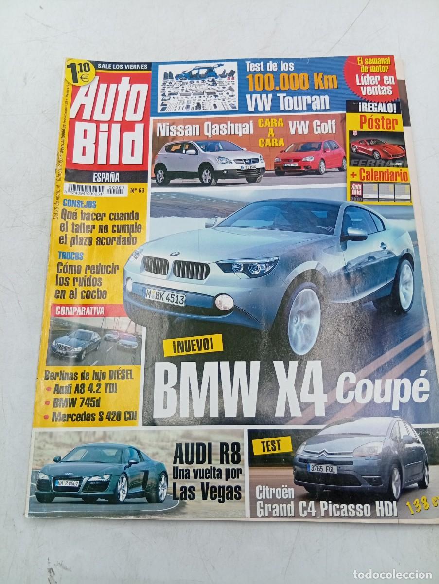 Coches: AUTO BILD. N&ordm; 63. A&Ntilde;O 2007. NISSAN QASHQAI CARA A CARA VW GOLF. BMW X4 COUP&Eacute;..... LEER