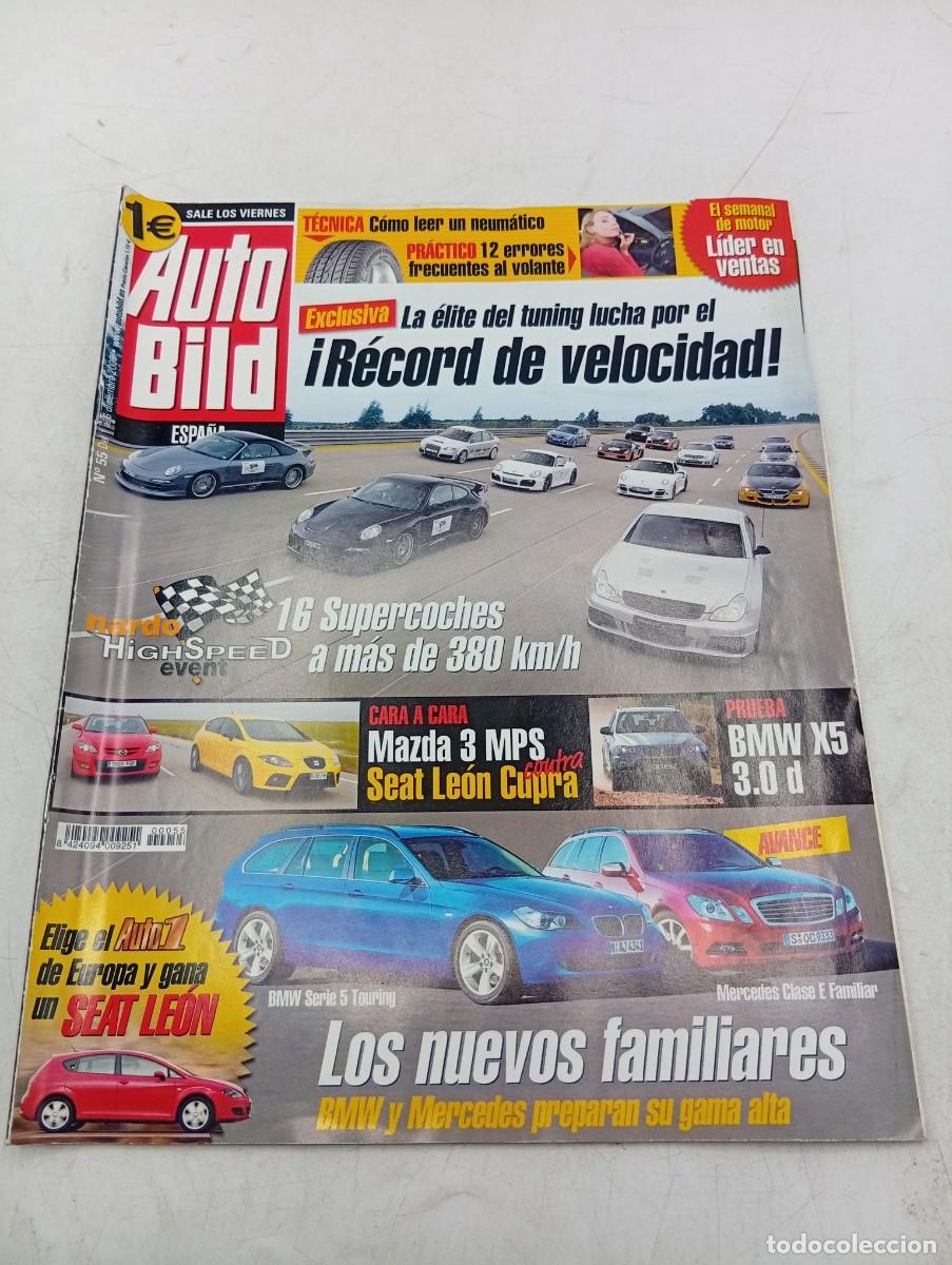 Coches: AUTO BILD. N&ordm; 55. A&Ntilde;O 2006. &iexcl; RECORD DE VELOCIDAD!. MAZDA 3 MPS. SEAT LEON CUPRA. BMW X5 ..... LEER