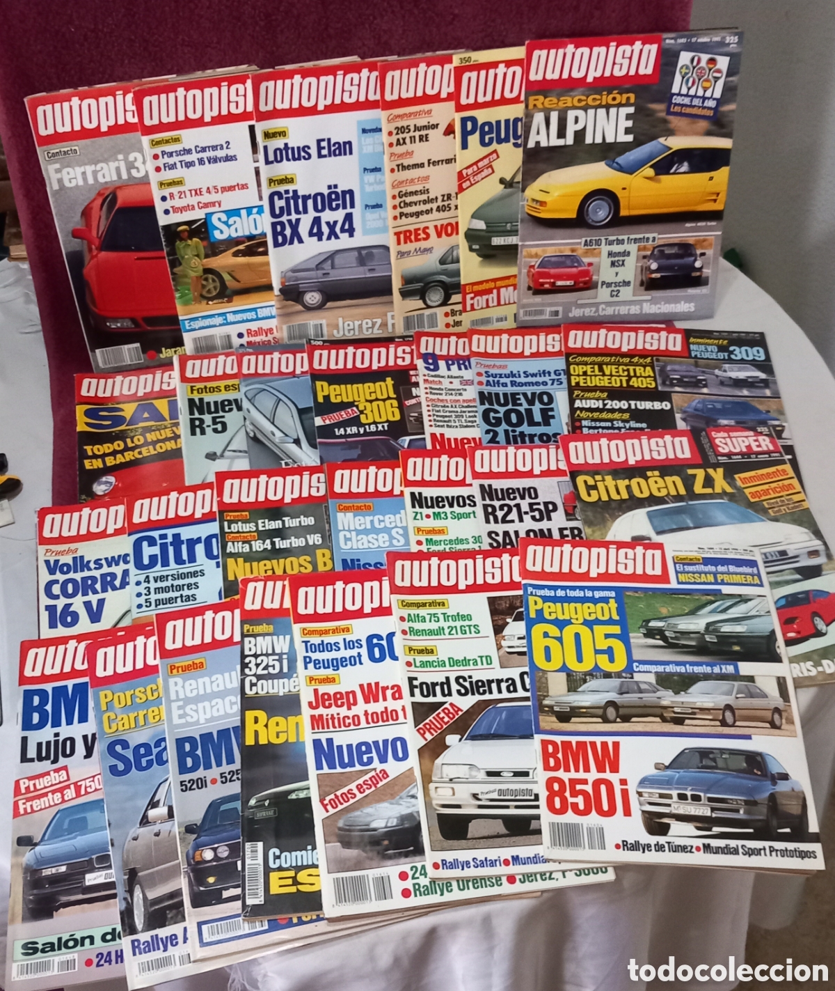 Coches: LOTE 30&times;revistas AUTOPISTA(TODAS CON RALLYS,FIRMULA 1/PARIS DAKAR/CARRERAS NACIONALES,etc)POCAS SE&Ntilde;A