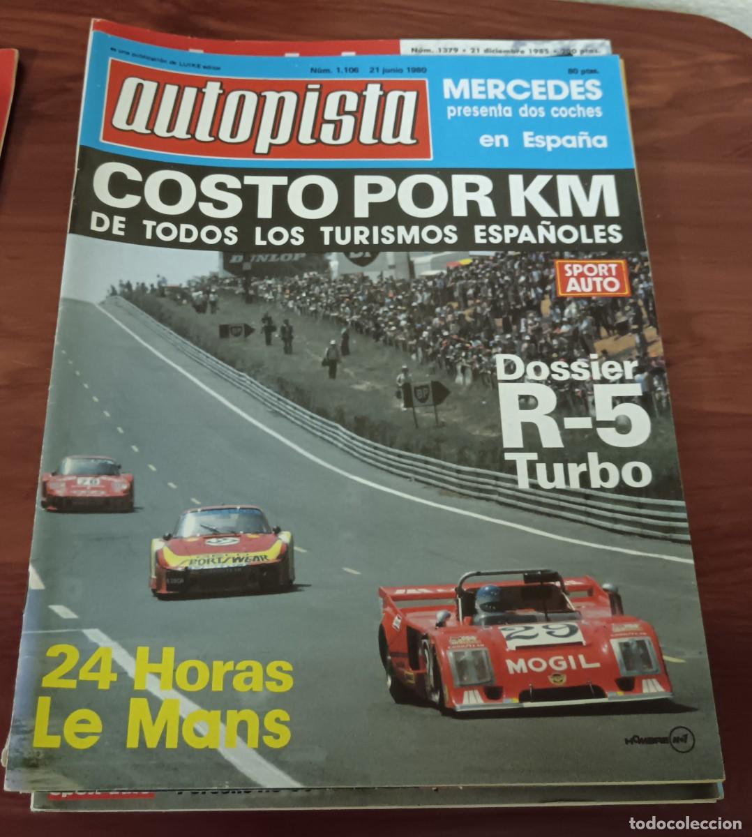 Coches: REVISTA AUTOPISTA N&ordm; 1106 21 JUNIO 1980 EN PORTADA DOSSIER R-5 TURBO 24 HORAS LE MANS