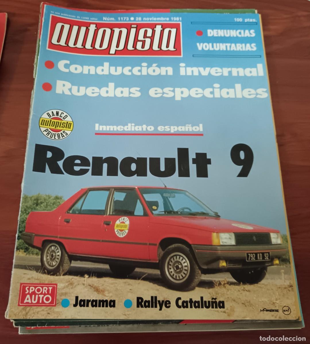 Coches: REVISTA AUTOPISTA N&ordm; 1173 28 NOVIEMBRE 1981 EN PORTADA RENAULT 9