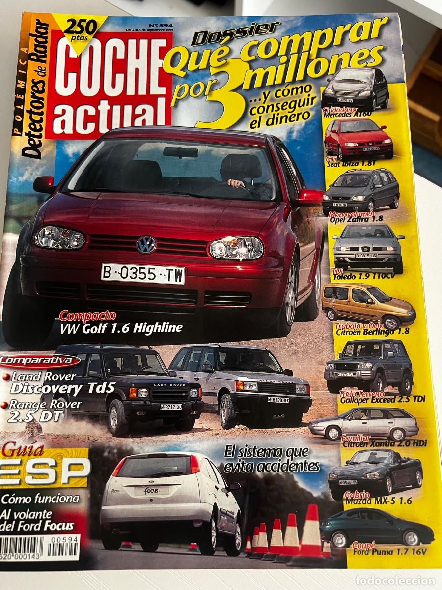 Coches: COCHE ACTUAL. N&ordm; 594. A&Ntilde;O 1999. PRUEBA: PEUGEOT 406 3.0 V6 SV. FIAT COUP&Eacute; 2.0 20V TURBO PLUS... LEER
