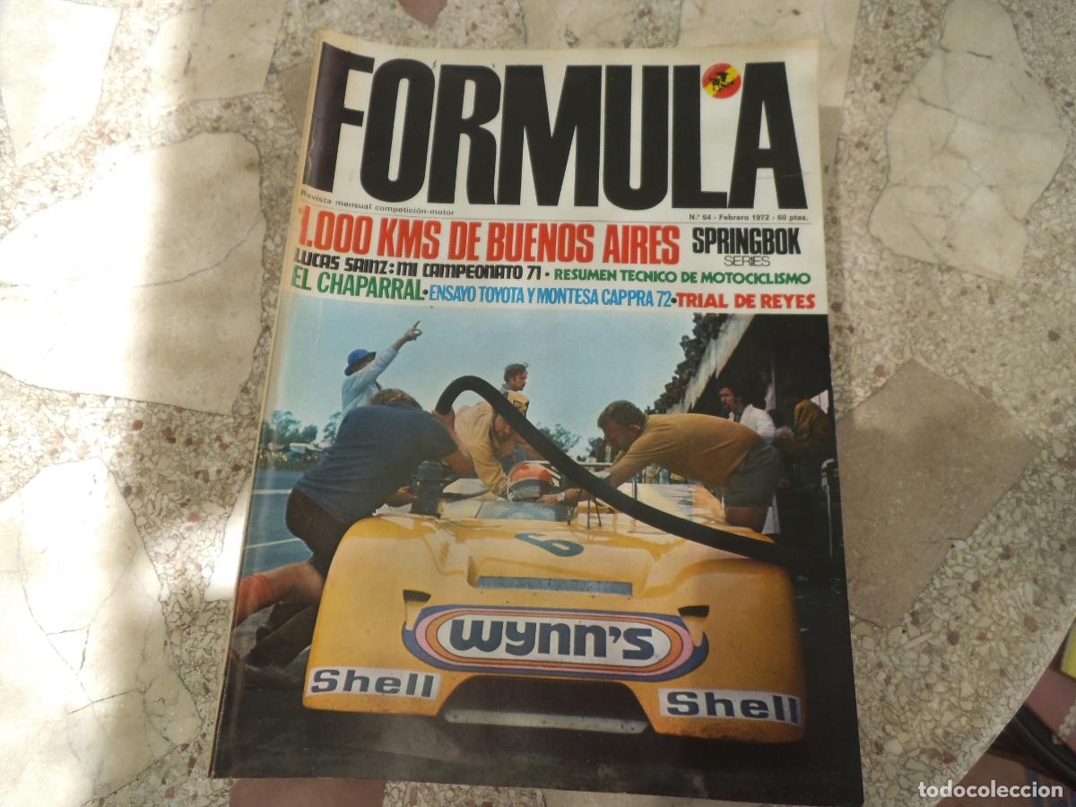 Coches: formula n&ordm; 64, el chaparral, ensayo toyota y montesa cappra 72, springbox series