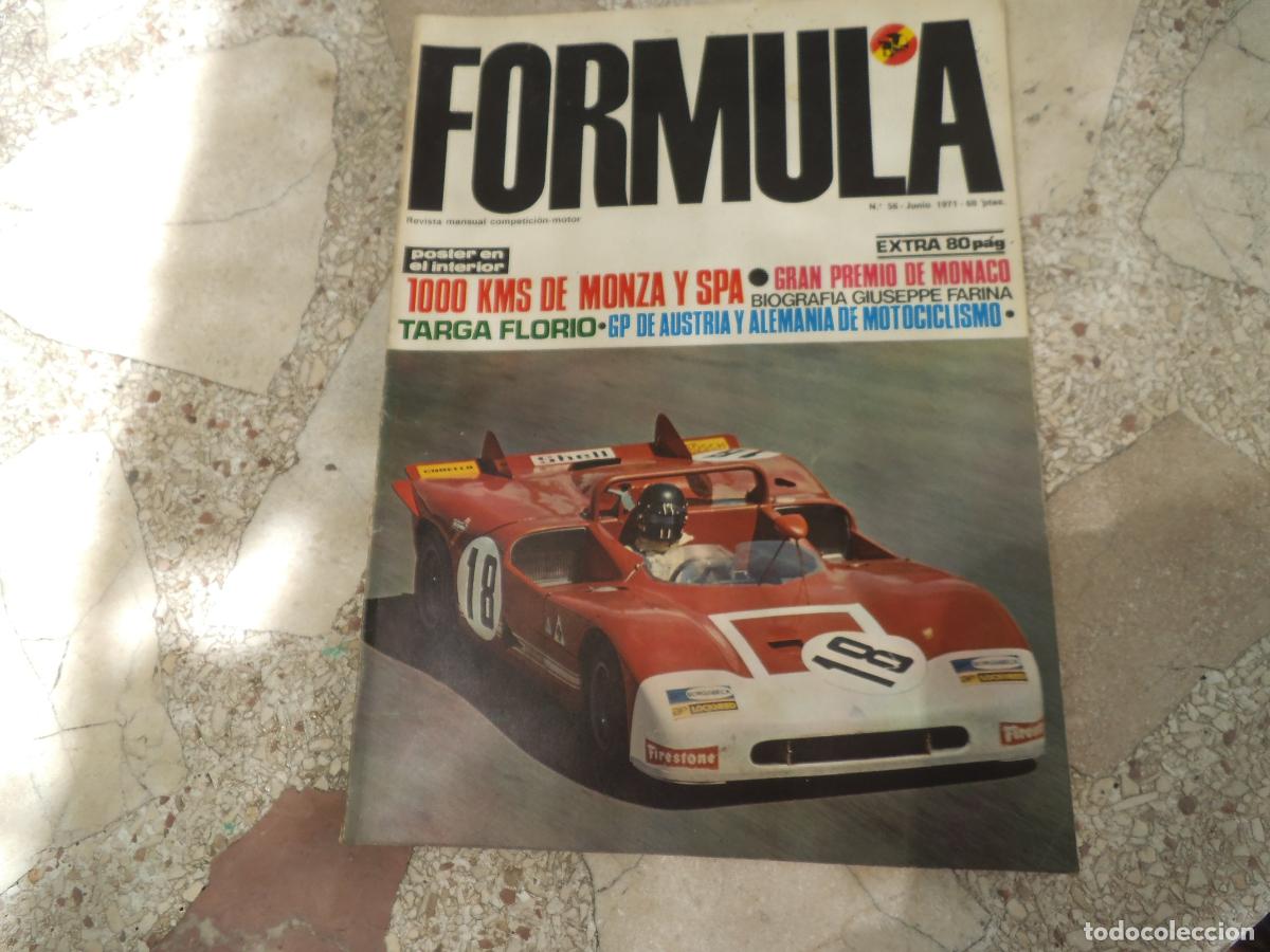 Coches: formula n&ordm; 56, falta poster, biografia giusppe farina, targa florio, 1000 kms d monza y spa,