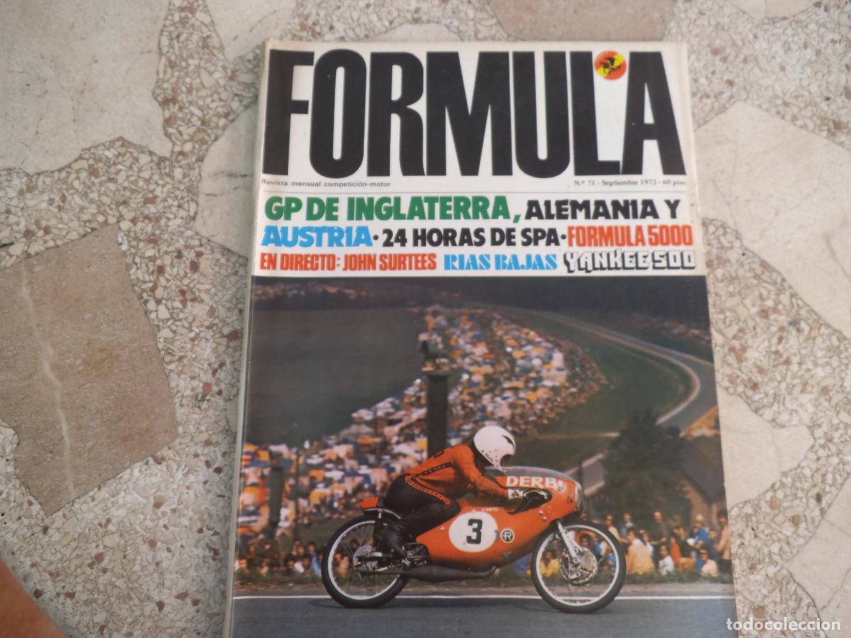 Coches: formula n&ordm; 71, ensayo ossa yankee 500, formula 5000, formula 1430. john surtees, tomaso pantera
