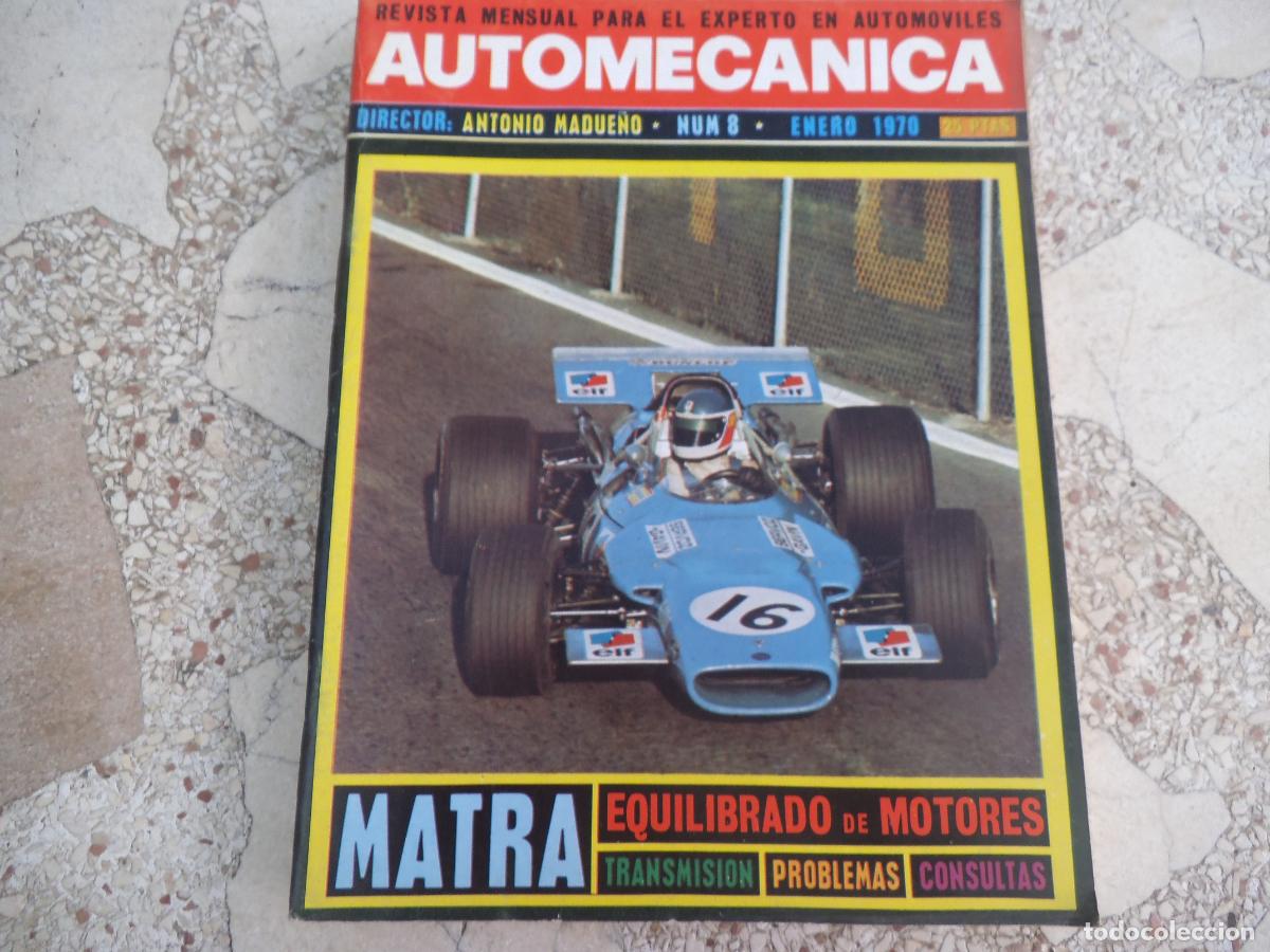 Coches: auto mecanica n&ordm; 8, 1970, matra, equilibrado de motores, ficha tecnica completa mini 1275-c, el cigu
