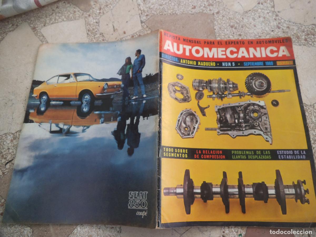 Coches: auto mecanica n&ordm; 5, 1969, seat 1430. mercedes c-111, motor de gasolina 4 tiempos , el destornillador