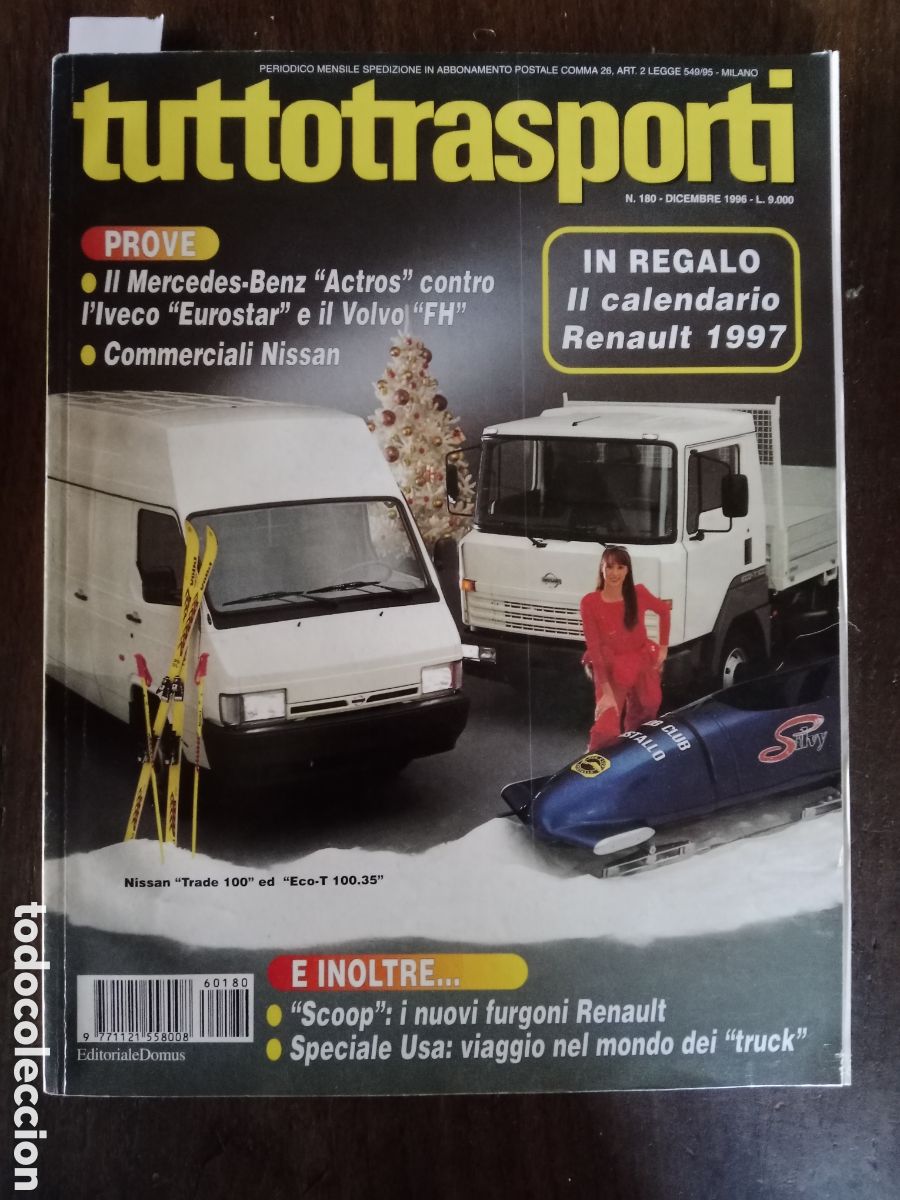 Coches: Revista tuttotransporti n. 180 de 1996 camion