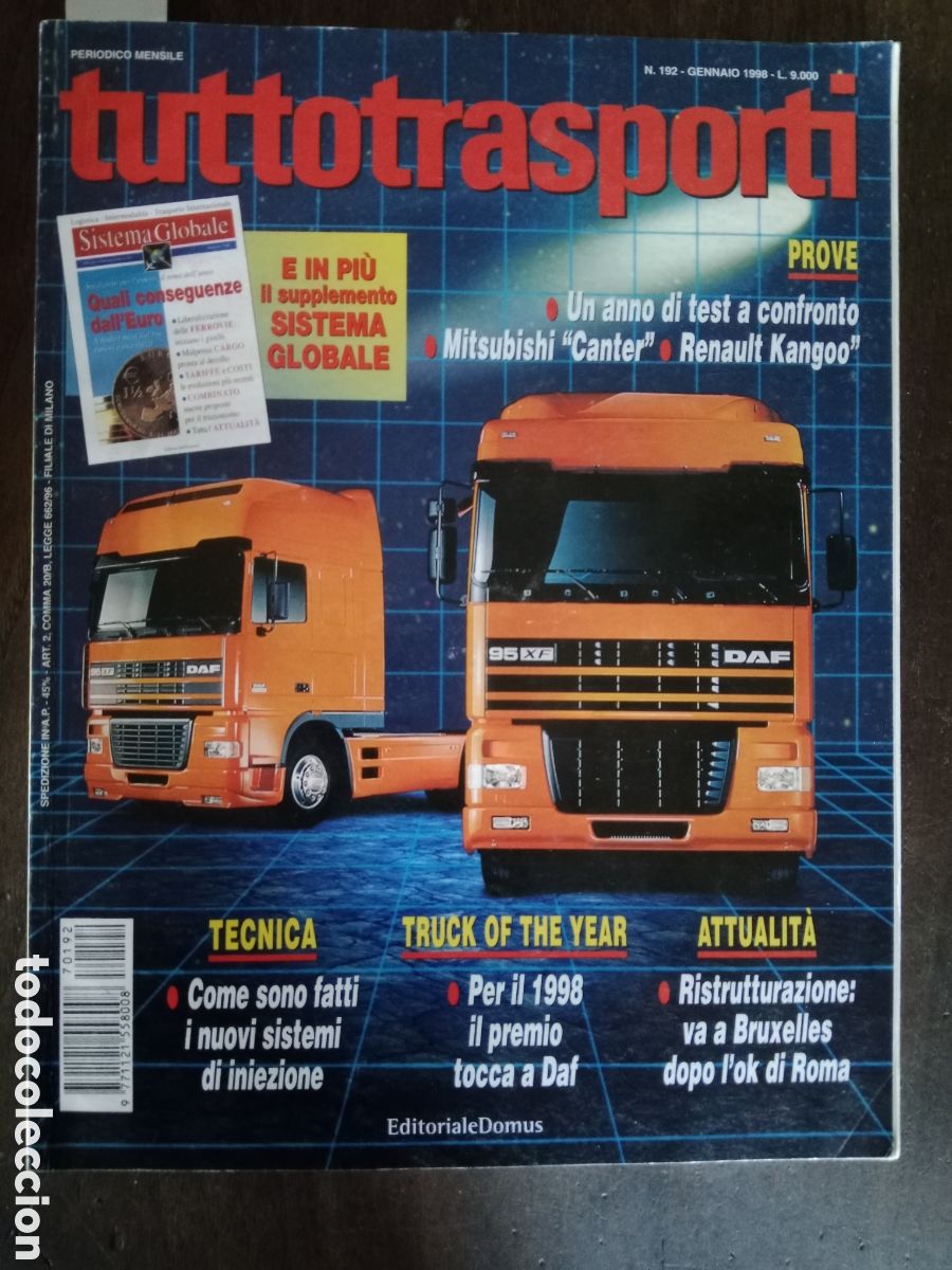 Coches: Revista tuttotransporti n. 192 de 1998 cami&oacute;n