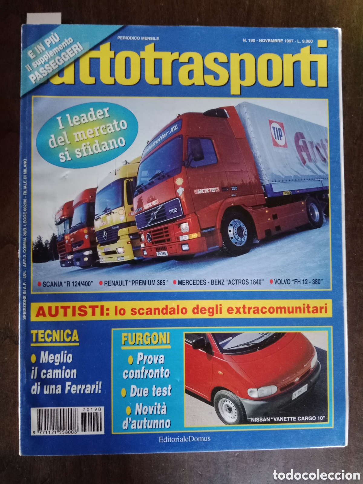 Coches: Revista tuttotransporti n. 190 de 1997 cami&oacute;n