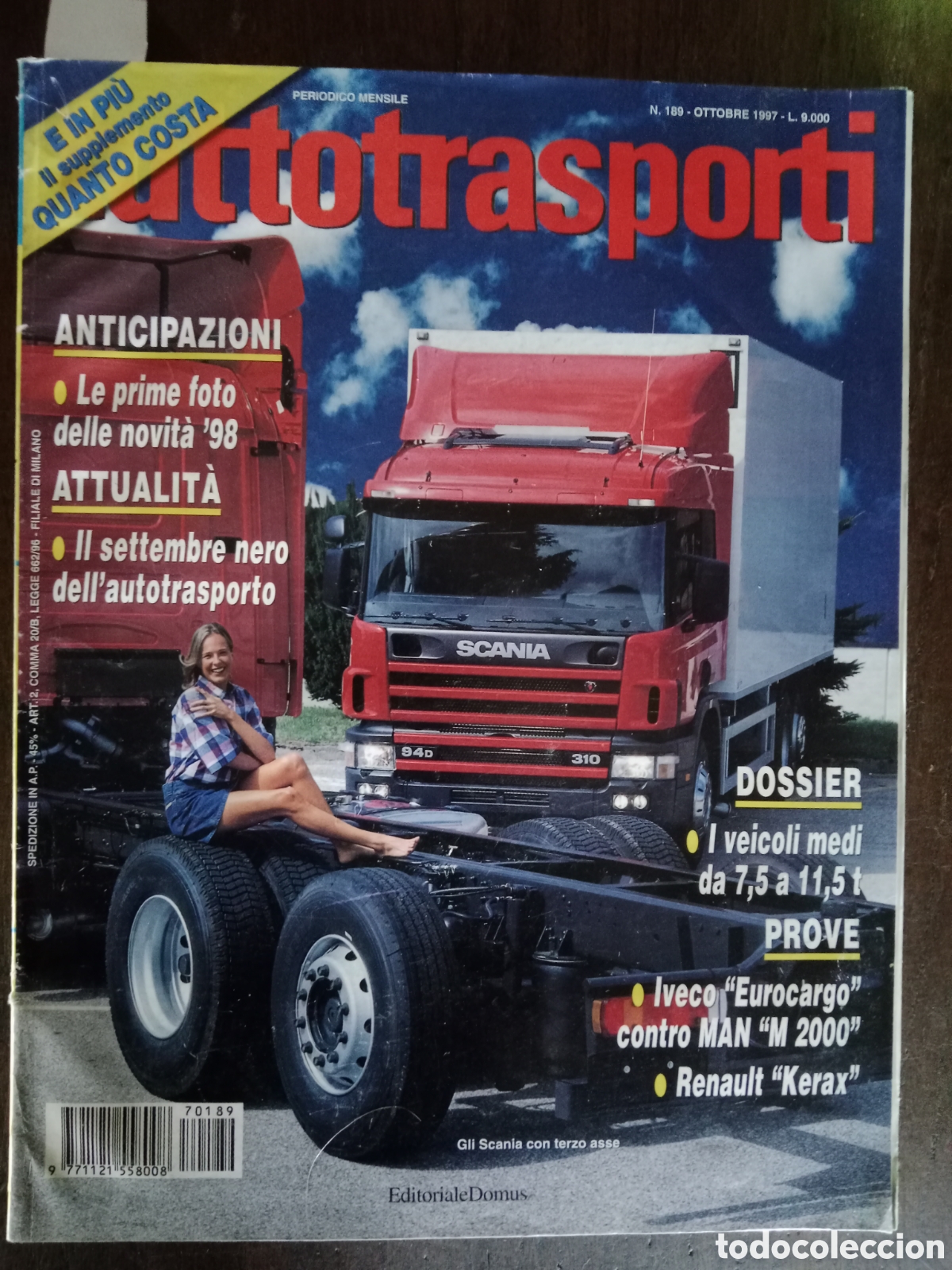 Coches: Revista tuttotransporti n. 189 de 1997 cami&oacute;n