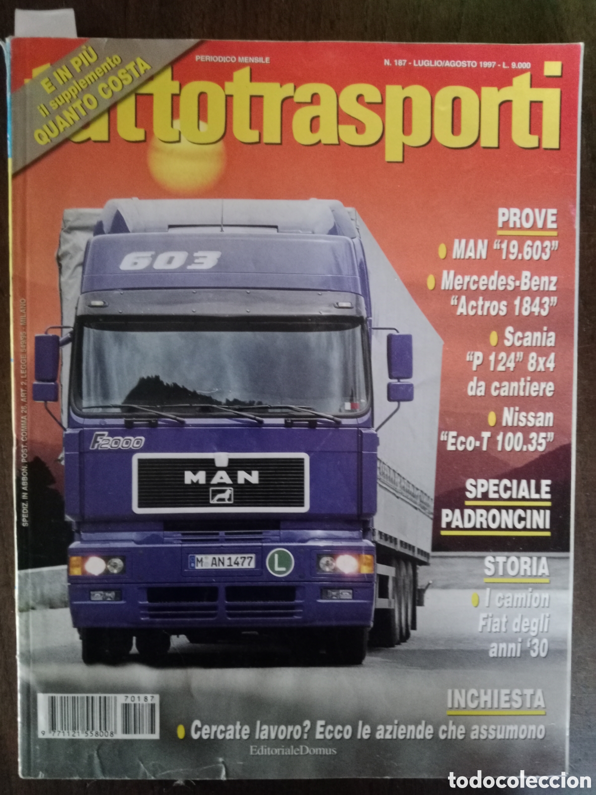 Coches: Revista tuttotransporti n. 187 de 1997 cami&oacute;n