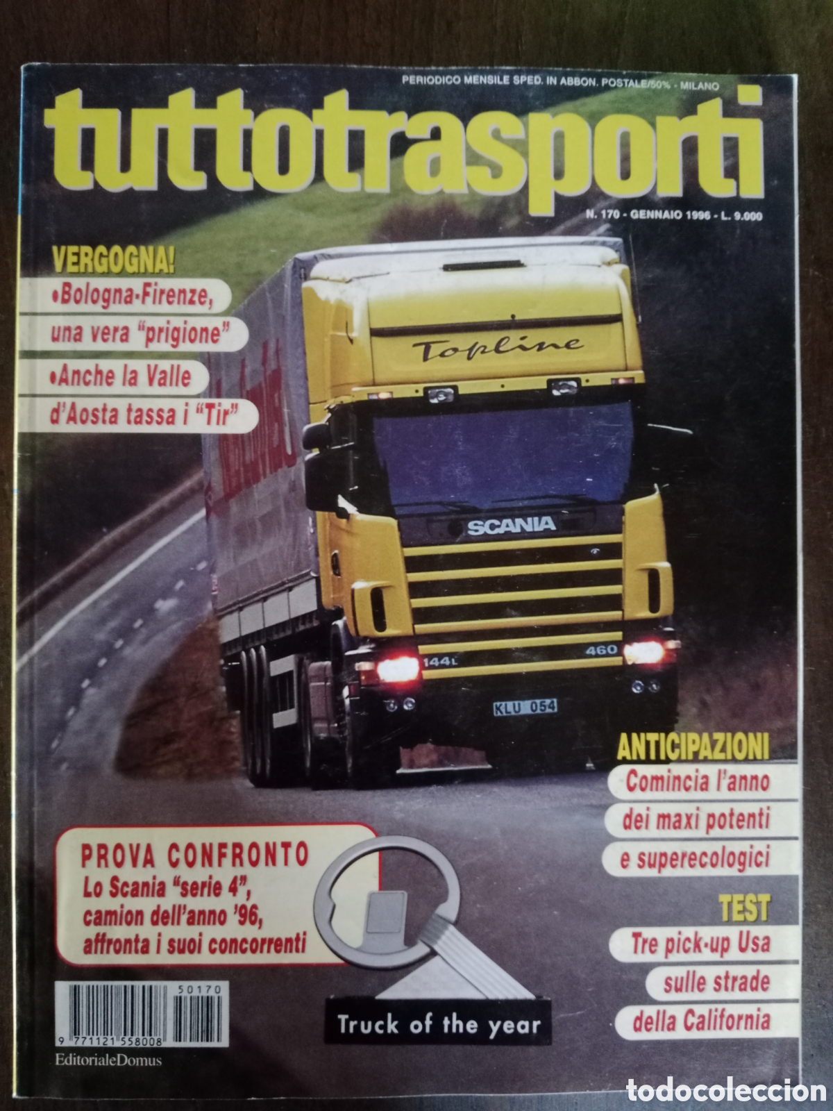 Coches: Revista tuttotransporti n. 170 de 1996 cami&oacute;n