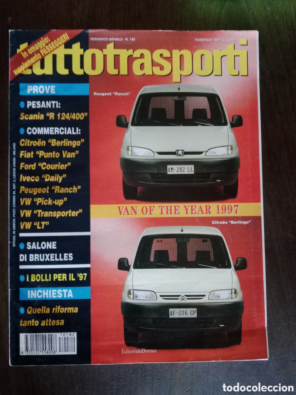 Coches: Revista tuttotransporti n. 182 de 1997 cami&oacute;n