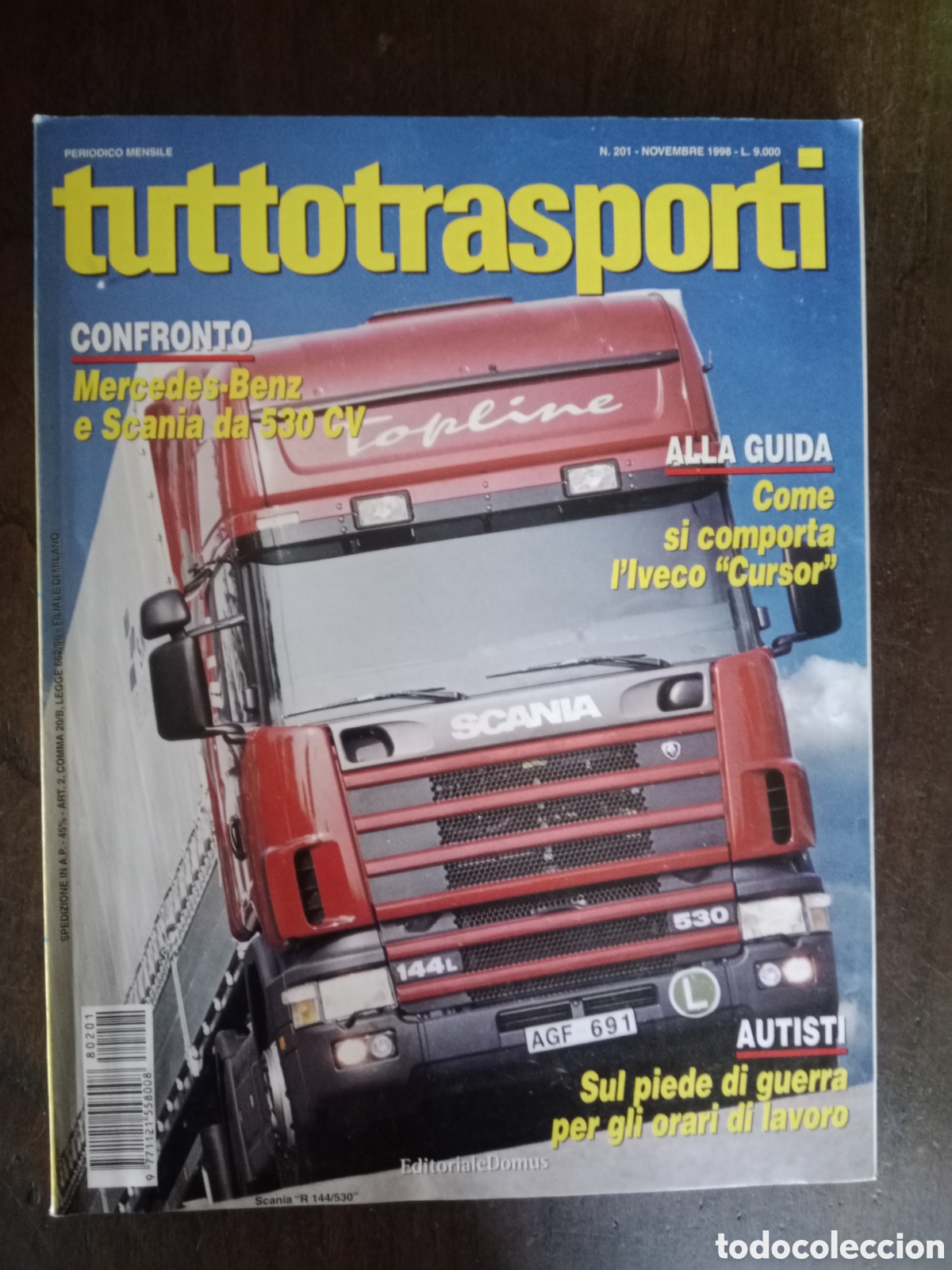 Coches: Revista tuttotransporti n. 201 de 1998 camion