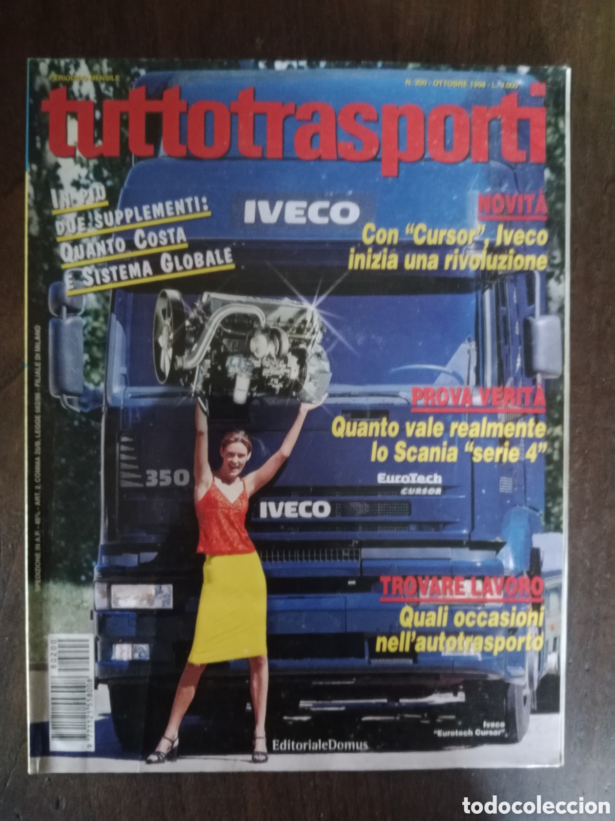 Coches: Revista tuttotransporti n. 200 de 1998 camion