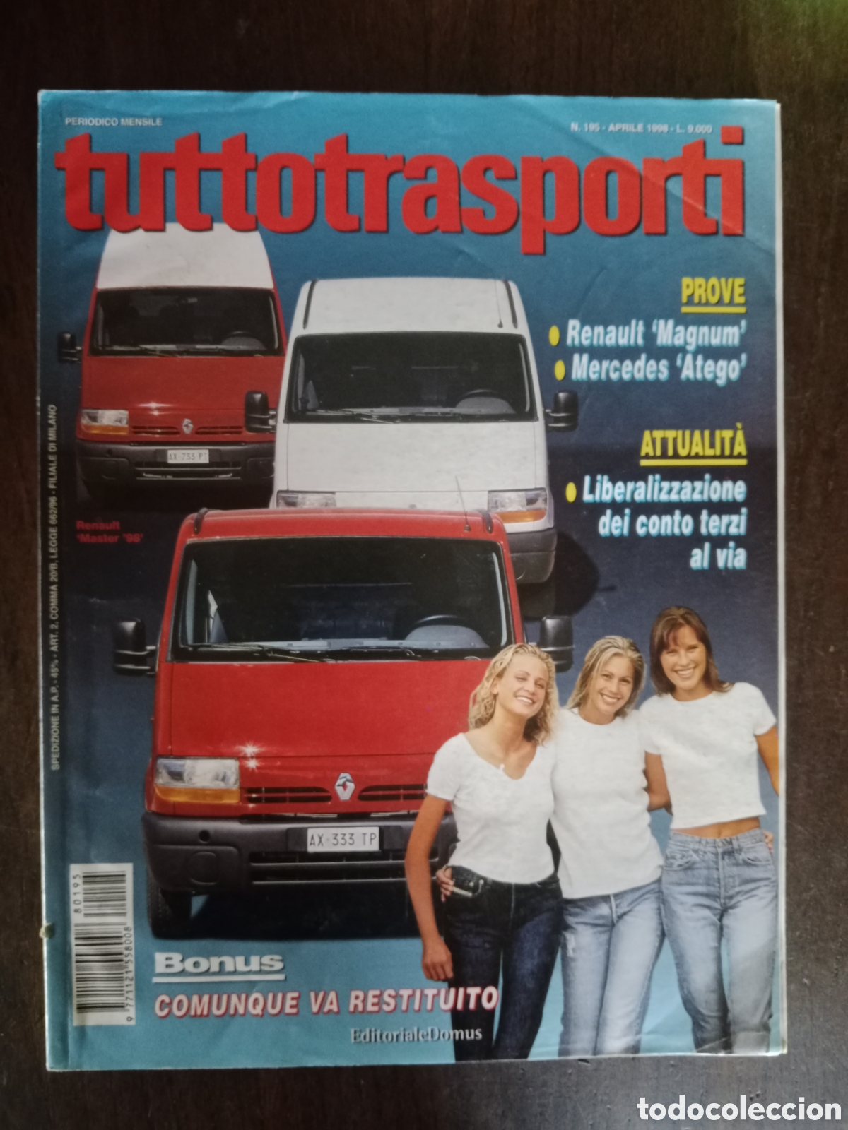 Coches: Revista tuttotransporti n. 195 de 1998 cami&oacute;n