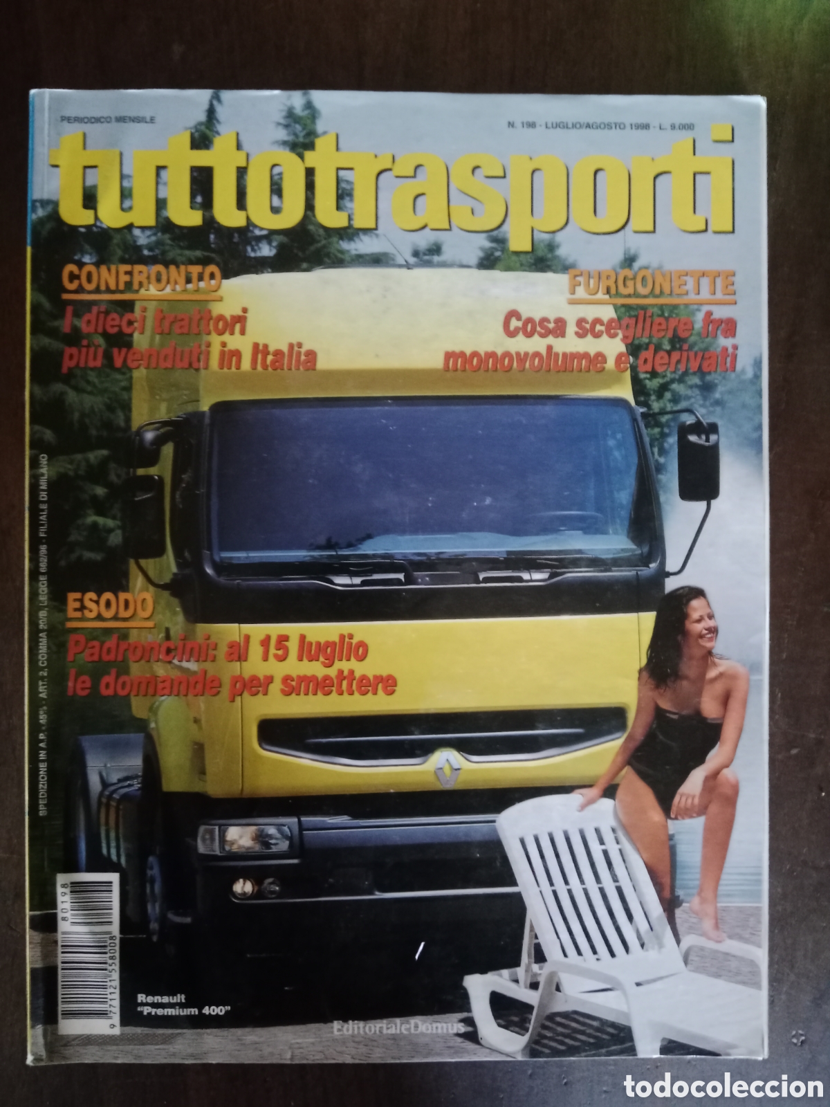 Coches: Revista tuttotransporti n. 198 de 1998 camion