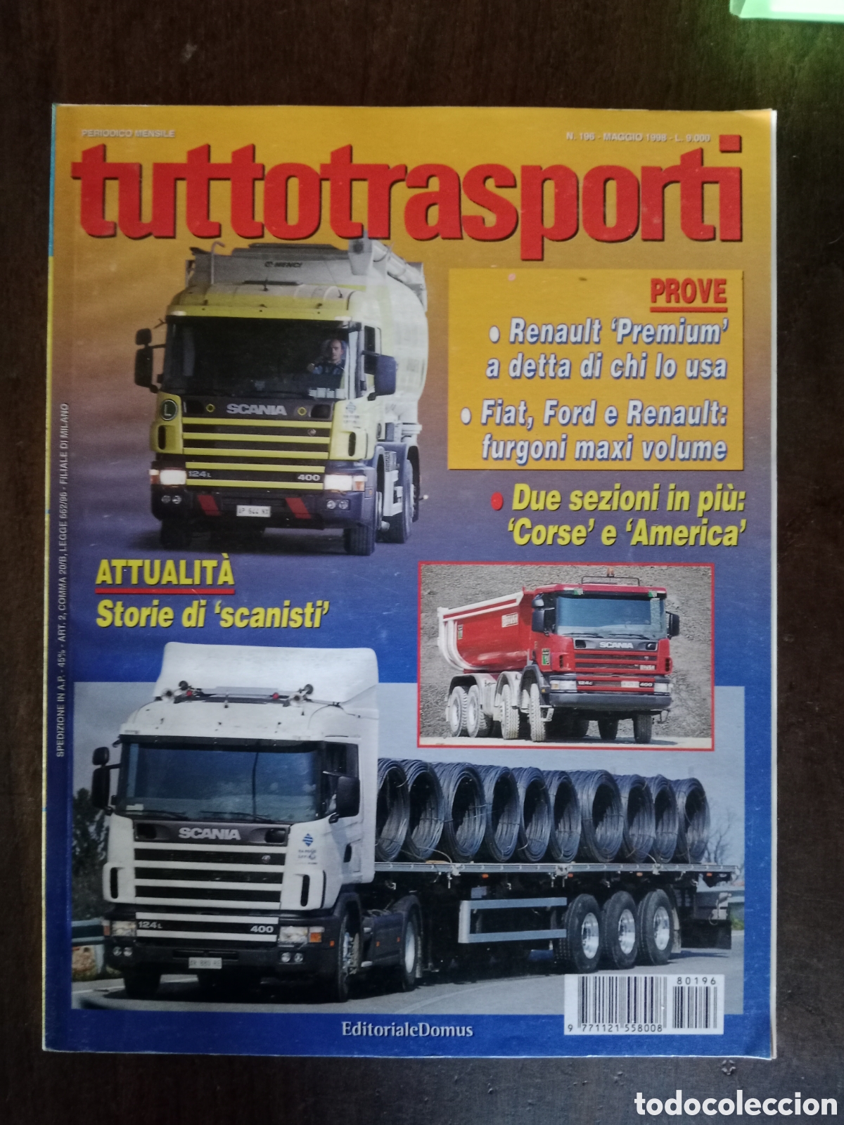 Coches: Revista tuttotransporti n. 196 de 1998 cami&oacute;n