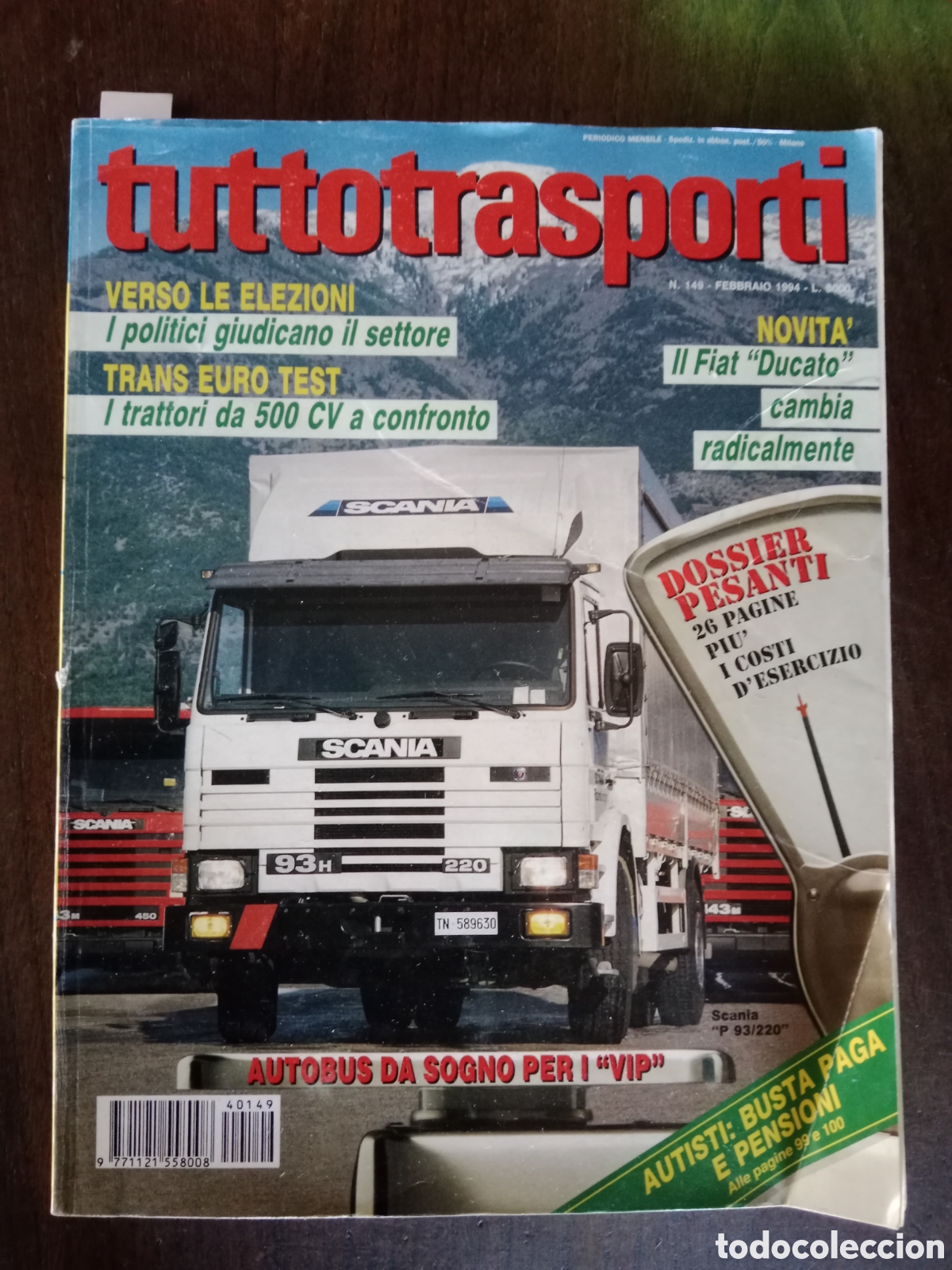 Coches: Revista tuttotransporti n. 149 de 1994 cami&oacute;n