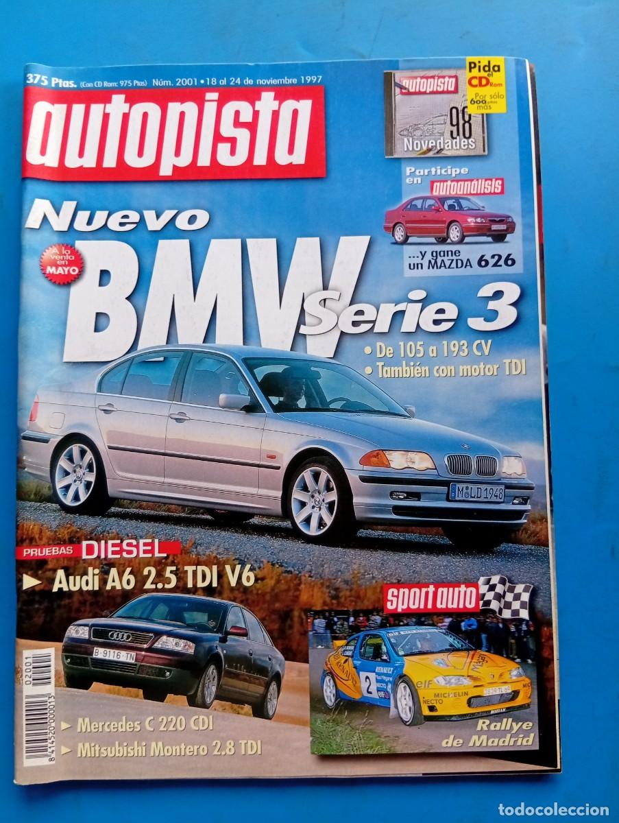 Coches: AUTOPISTA. N&ordm; 2001. A&Ntilde;O 1997. PRUEBA : AUDI A6 2.5 TDI V6 / MERCEDES C220 CDI/ MITSUBISHI...... LEER