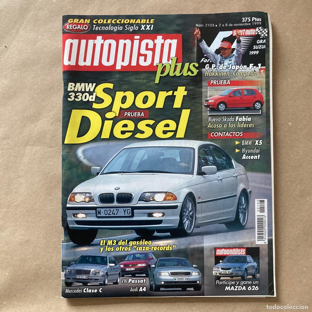 Coches: REVISTA AUTOPISTA PLUS - PORTADA BMW 330D SPORT DIESEL - N 2103 - NOVIEMBRE 1999