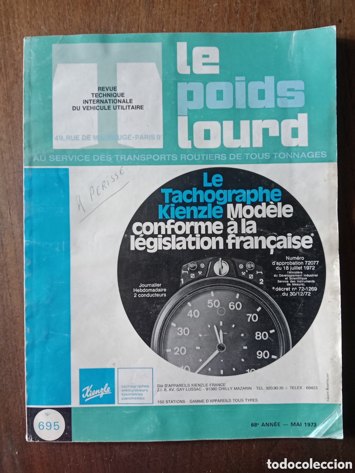 Coches: Revista le poids lourd de mayo 1973 cami&oacute;n