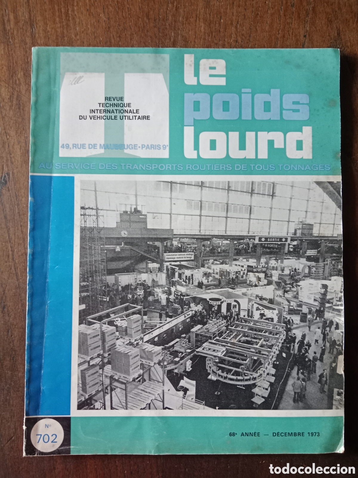 Coches: Revista le poids lourd de diciembre 1973 cami&oacute;n