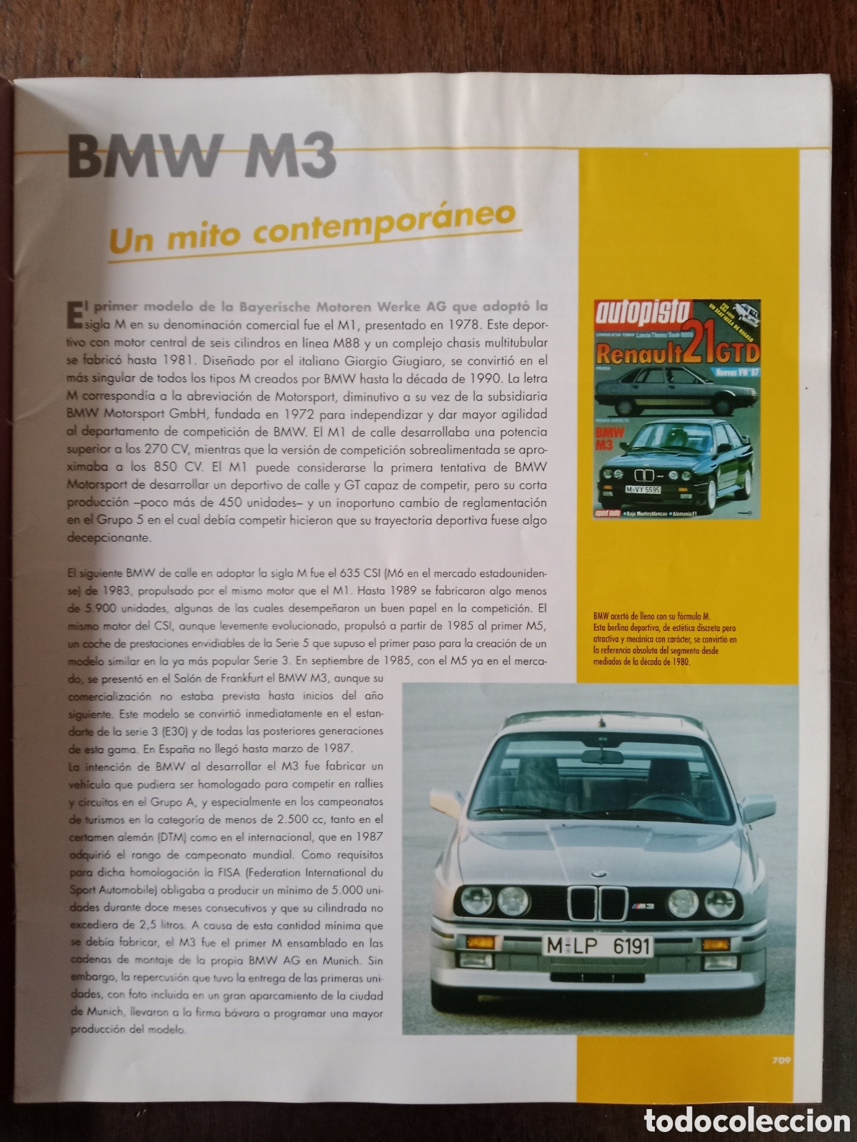 Coches: Fasc&iacute;culo autom&oacute;vil BMW M3 - Foto 2