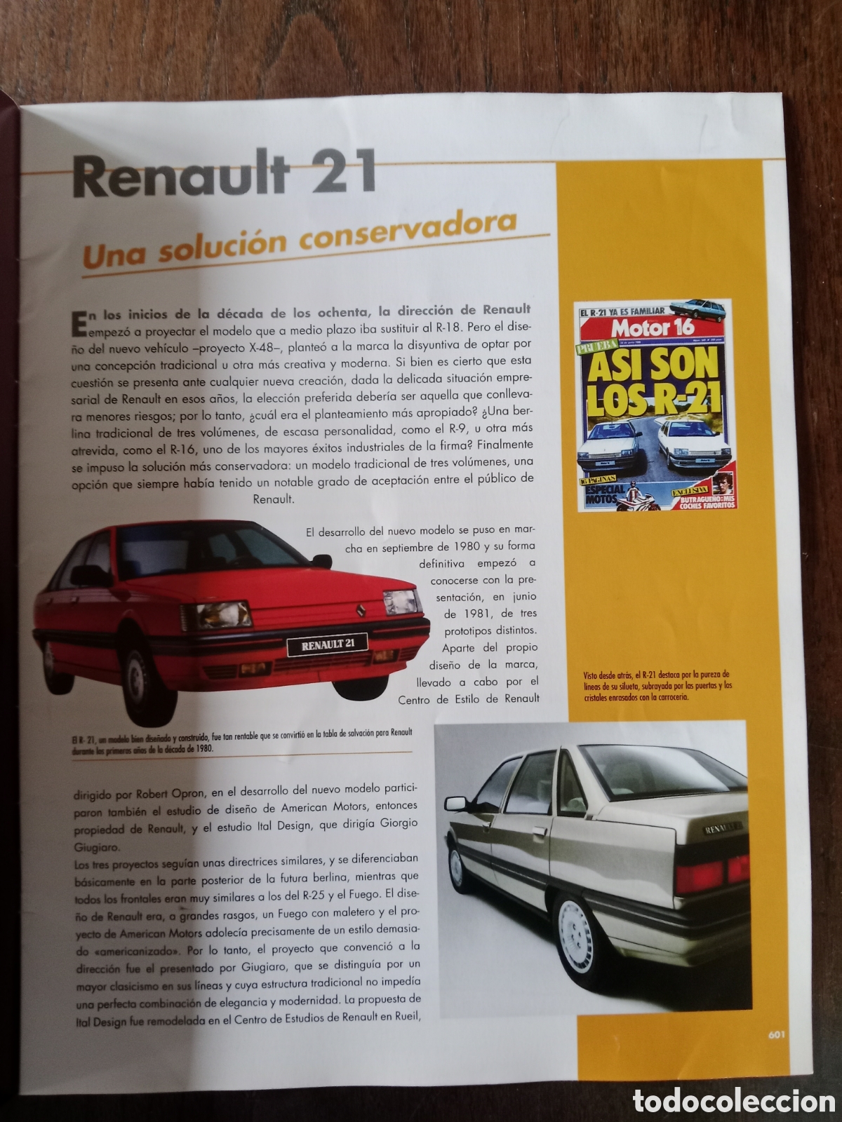 Coches: Fasc&iacute;culo autom&oacute;vil Renault 21 - Foto 2