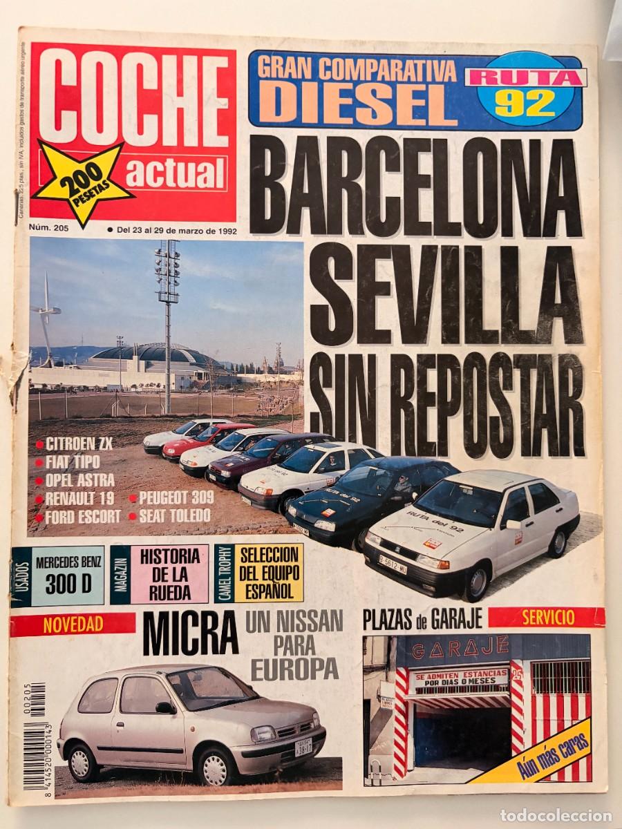 Coches: COCHE ACTUAL. N&ordm; 205. MARZO 1992. COMPARATIVA: CITRO&Euml;N ZX. FIAT TIPO. LEER