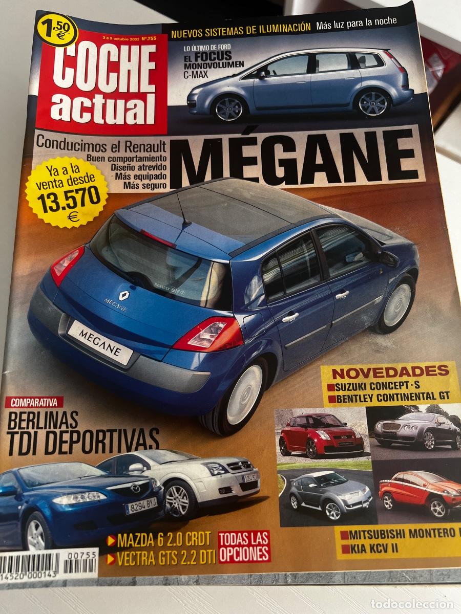 Coches: COCHE ACTUAL. N&deg; 755. OCTUBRE 2002. RENAULT MEGANE. SUZUKI CONCERT.S. BENTLEY CONTINENTAL GT