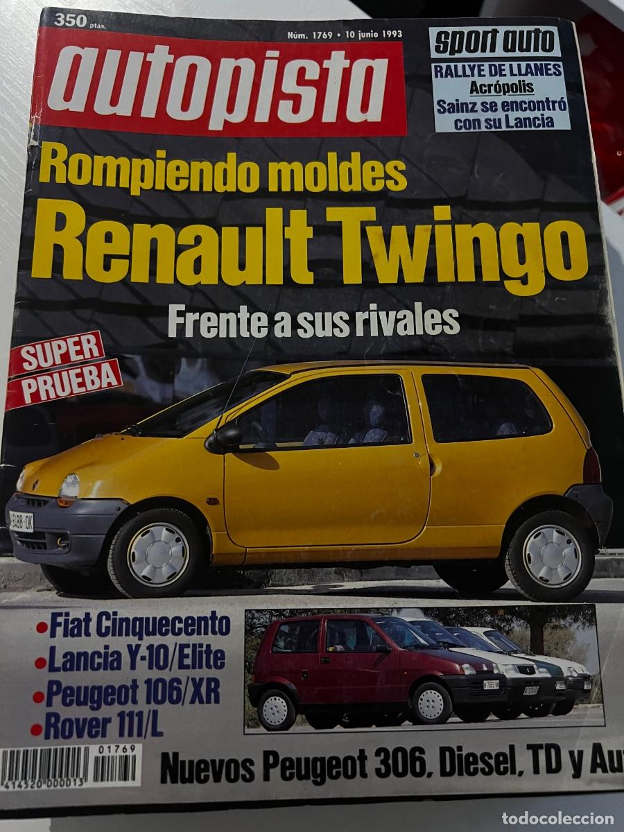 Coches: AUTOPISTA. N&ordm; 1769. A&Ntilde;O 1993. PRUEBA : RENAULT TWINGO. FIAT CINQUECENTO. LANCIA Y-10. ROVER.... LEER