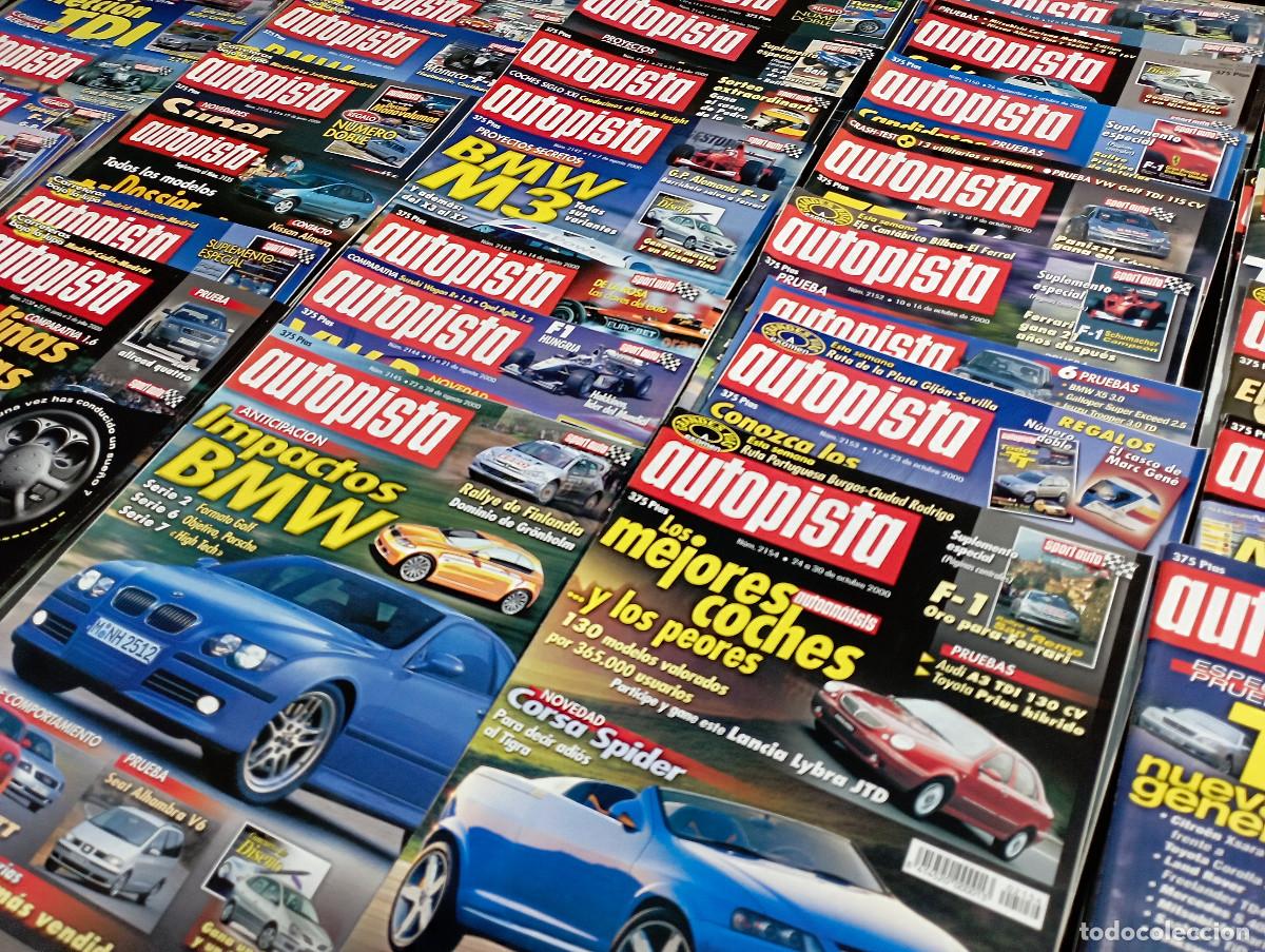Coches: Revista AUTOPISTA A&Ntilde;O 2000 .n&uacute;meros del 2112 al 2163 + p&oacute;ster