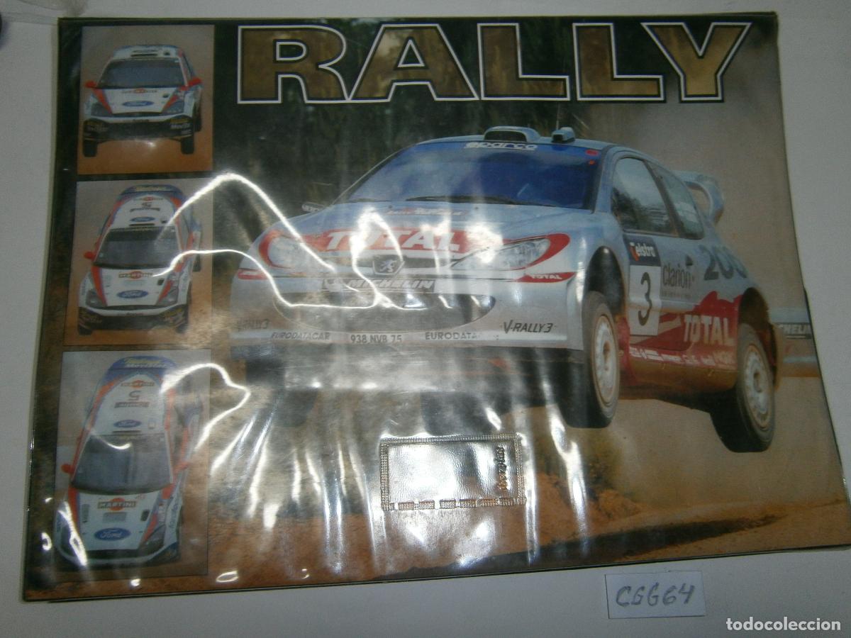 Coches: ANTIGUA CARPETA CON PORTADA DEL PEUGEOT 206 WRC N&ordm; 3 Y CONTRAPORTADA APRILIA RSW 250 MARCO MELANDRI