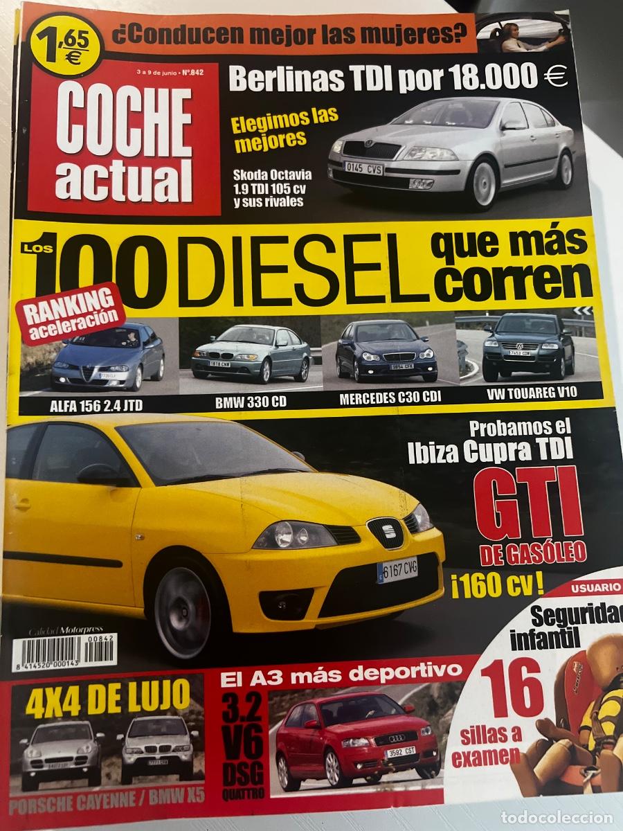 Autos: COCHE ACTUAL. N&ordm; 842. JUNIO. 2004. 100 DIESEL QUE MAS CORREN. ALFA 156 2.4 JTD. BMW 330 CD. LEER.