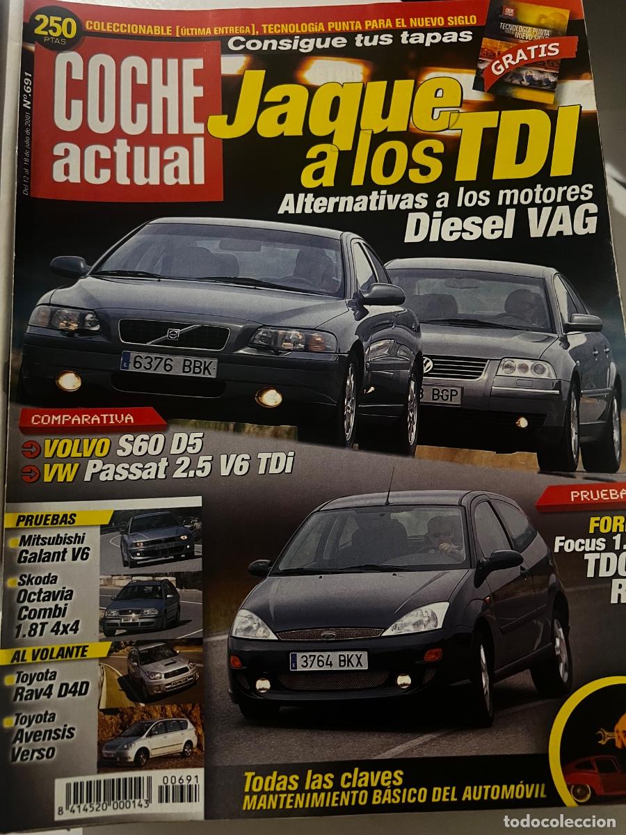Coches: COCHE ACTUAL. N&deg; 691. JULIO 2001. VOLVO S60 5. VW PASSAT 2.5 V6 TDI. FORD FOCUS 1.8 TDCI RS.