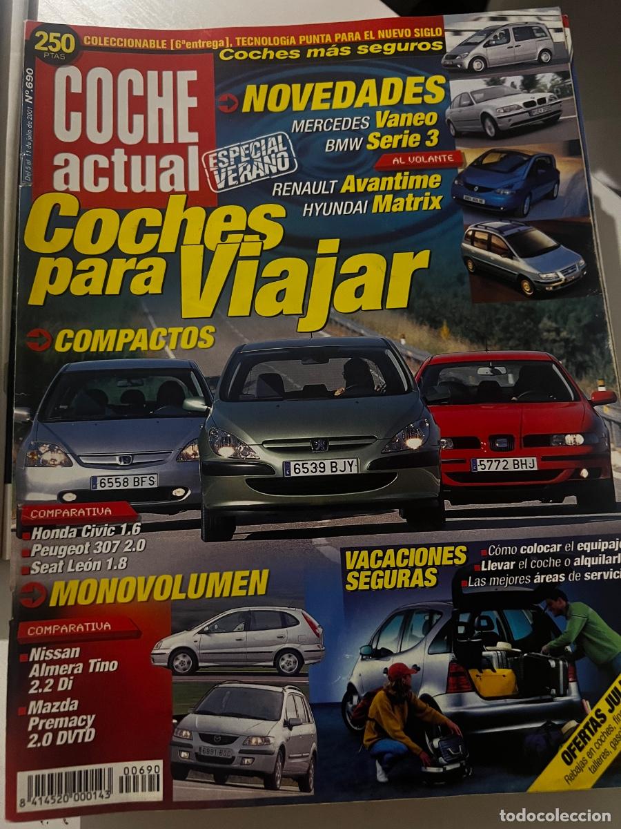 Coches: COCHE ACTUAL. N&deg; 690. JULIO 2001. COCHES PARA VIAJAR. HONDA CIVIC, PEUGEOT 307, SEAT LEON