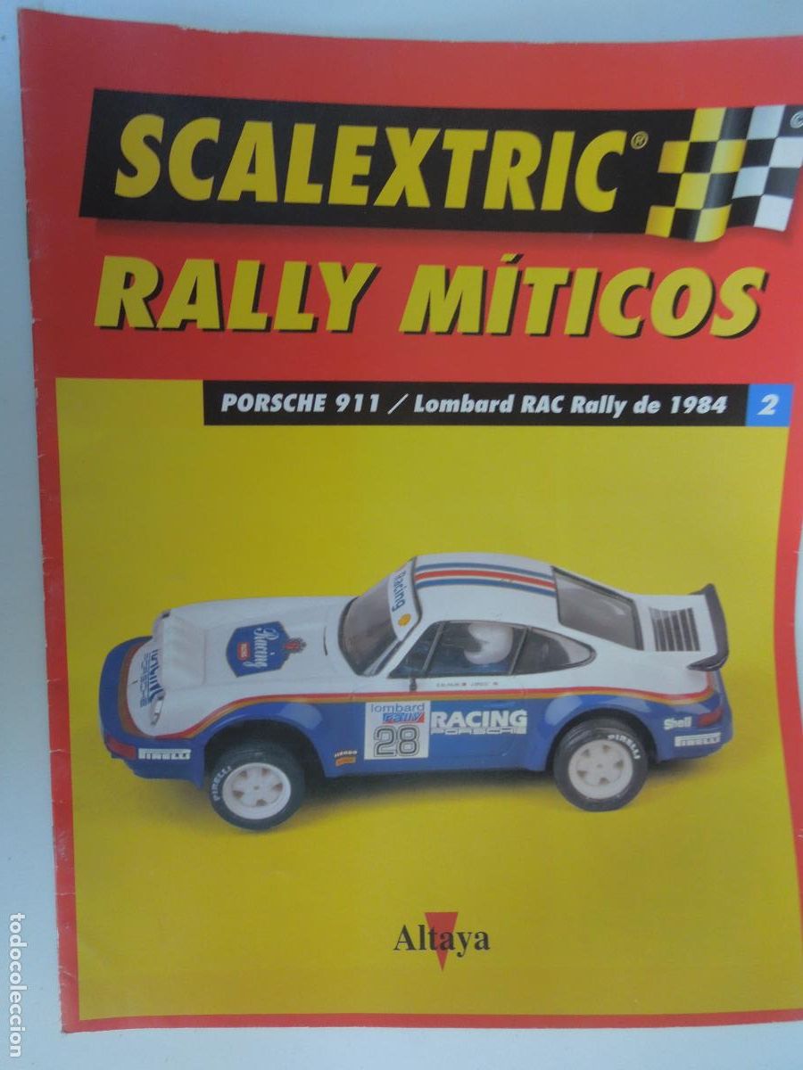 Coches: SCALEXTRIC - RALLY M&Iacute;TICOS - ALTAYA- PORSCHE 911/ LOMBARD RAC RALLY DE 1984- N&ordm; 2 VER FOTOS - SOLO