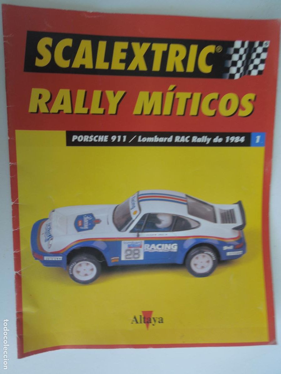 Coches: SCALEXTRIC - RALLY M&Iacute;TICOS - ALTAYA- PORSCHE 911/ LOMBARD RAC RALLY DE 1984- N&ordm; 1