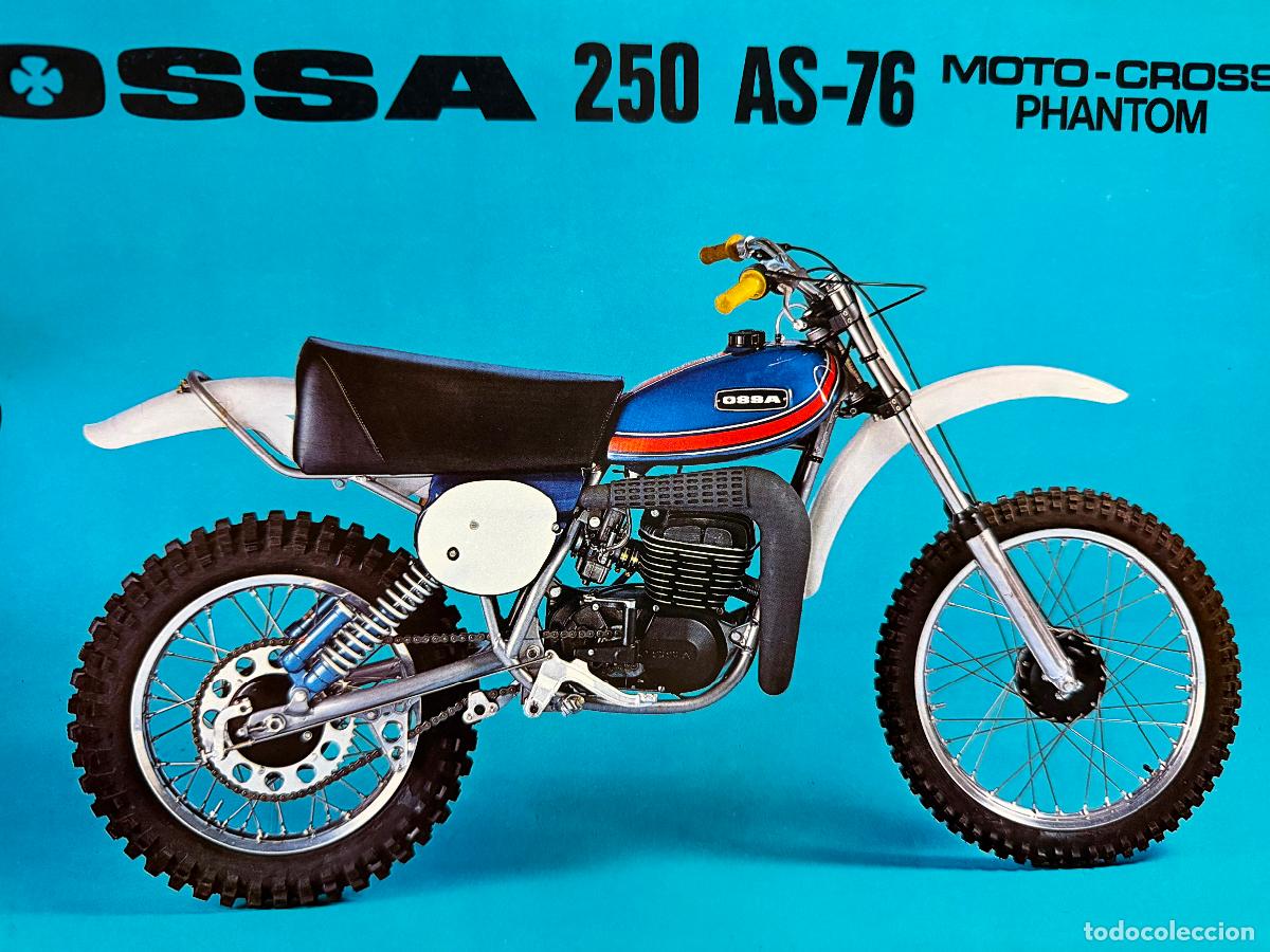 Coches: L&aacute;mina moto ossa 250 AS-76 moto cross phantom