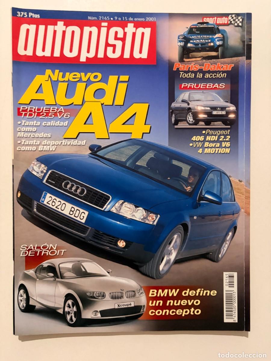 Coches: AUTOPISTA. N&ordm; 2168. FEBRERO 2001. VOLVO A3. KOENIGSEGG CC. BMW V12 LE MANS. NISSAN ALMERA. LEER