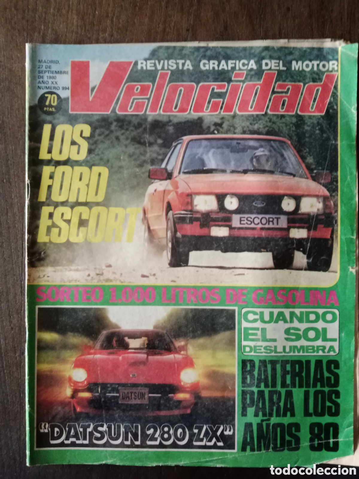 Coches: Revista velocidad n. 994 de 1980 autom&oacute;vil Ford