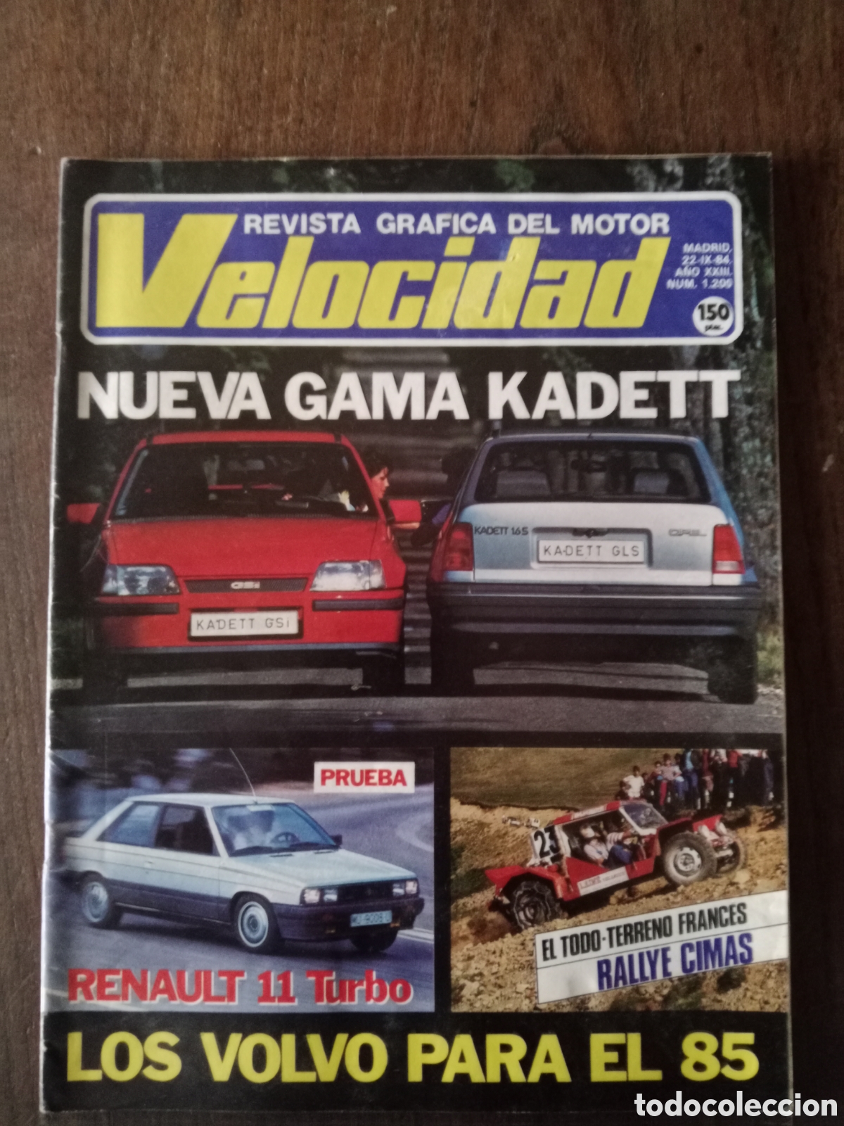 Coches: Revista velocidad n. 1200 de 1984 autom&oacute;vil Opel