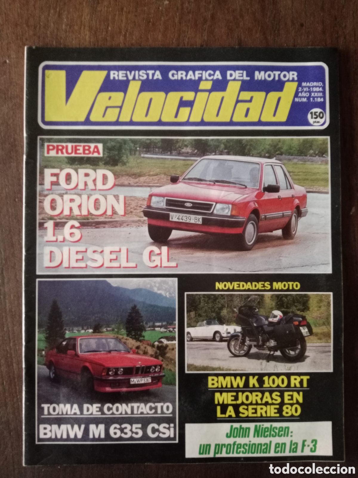 Coches: Revista velocidad n. 1184 de 1984 autom&oacute;vil Ford BMW